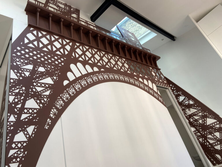Decoupe tour Eiffel 5m PVC 2 mm
