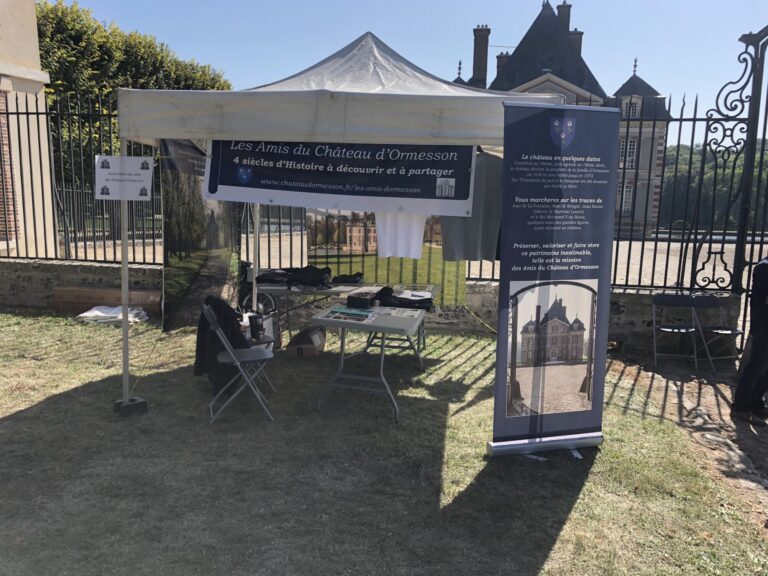 Evenementiel Baches rollup manifestation Amis du chateau d ormesson