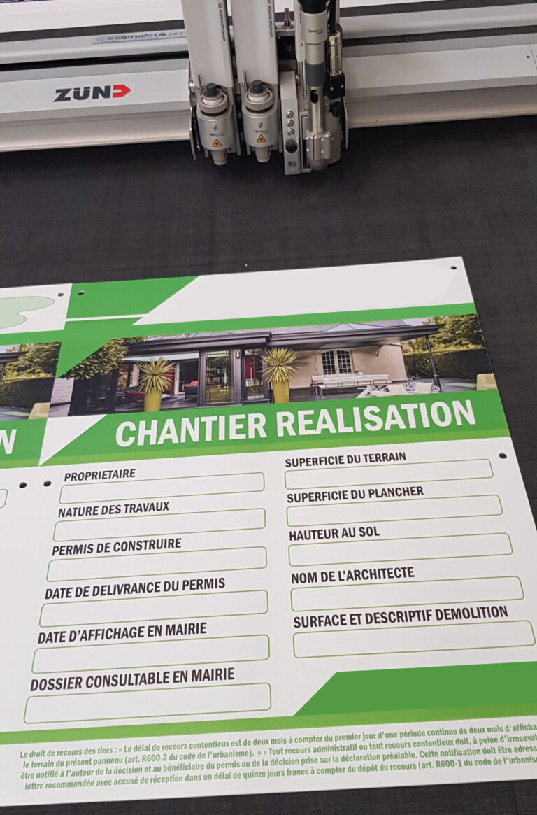 Panneau chantier