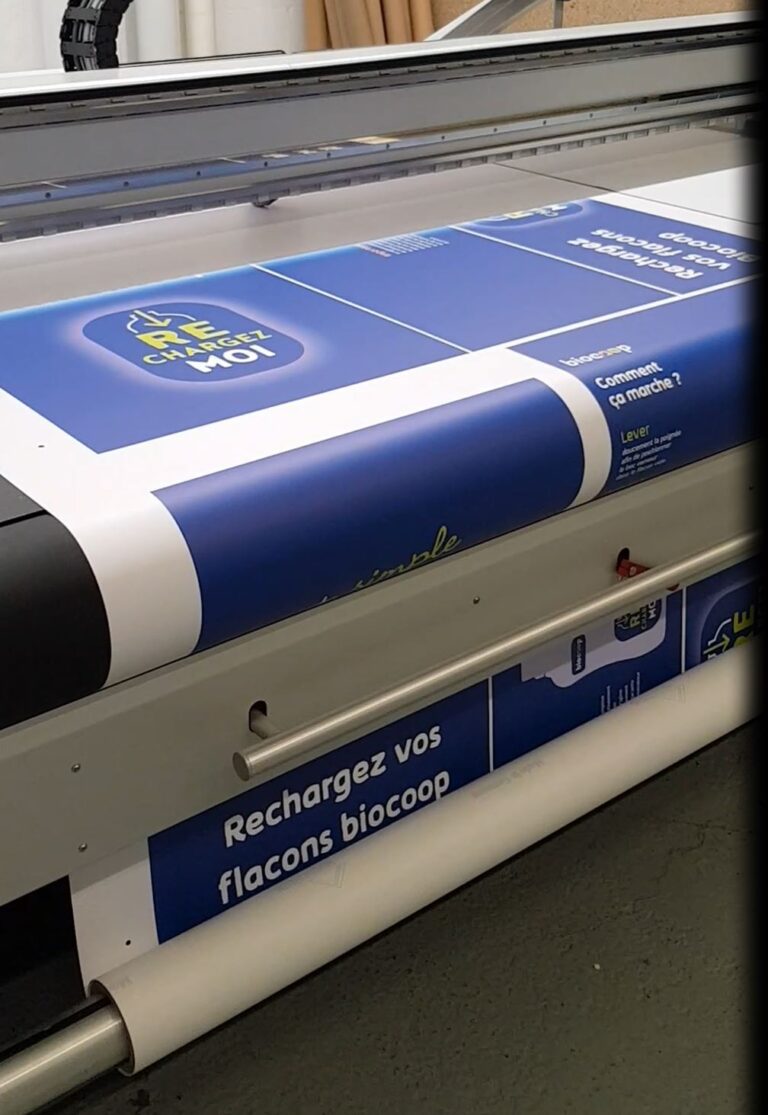 Plv magasin habillage meuble vrac impression Biocoop03